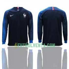 Camiseta de fútbol Francia 1ª equipación Mundial 2018 Manga Larga